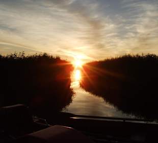 Sonnenuntergang am Achterwasser