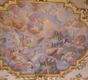 Bei der Führung durch das Residenzschloss Rastatt