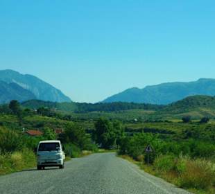 Anfahrt zum Staudamm von Side nach Manavgat