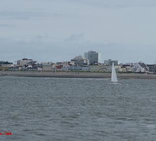 Die zugebaute Strandlandschaft