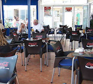 Das Cafe "Angolo Wind&Surf"