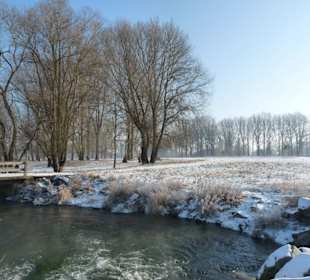 Die alte Isar bei den Stromschnellen