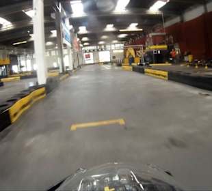 Kartfahren aus der Sicht des Fahrers