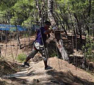Hindernisse im Kletterwald Türkei