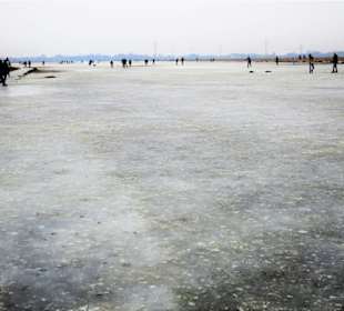 Impressionen vom Eislaufen an der Semkenfahrt