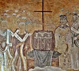 Wandmalerei in der Nikolauskirche Myra