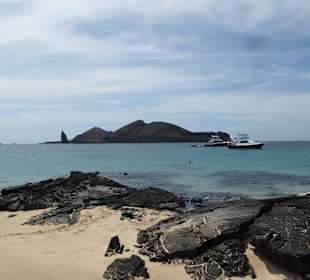 Strand auf Santiago, gut zum schnorcheln