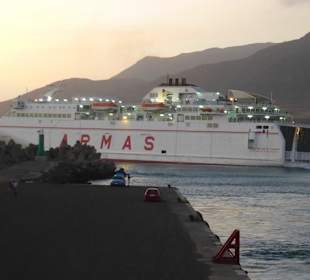 Hafen Morro Jable und Armas Fähre