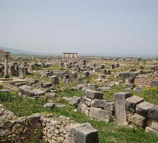 Blick ins Gelände der Ausgrabungen