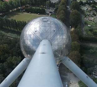 Wieder Blick vom Atomium aus