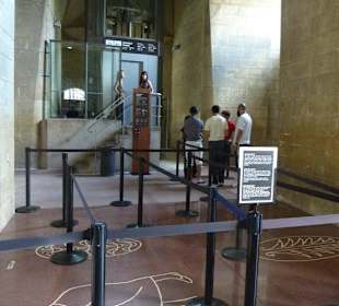 Fahrstuhl zur oberen Besichtigung