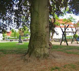 Blick Richtung Spielplatz