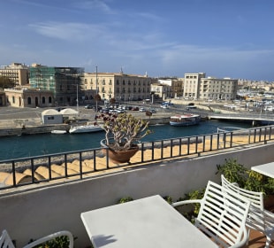 Blick von unserer Hotel Terrasse