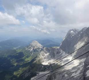 Mit der Seilbahn auf den Gletscher
