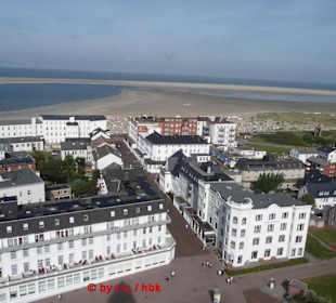 Strand, Hotel´s und Kurhäuser von oben