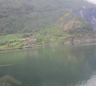 Panoramablick im Geirangerfjordim Geirangerfjord
