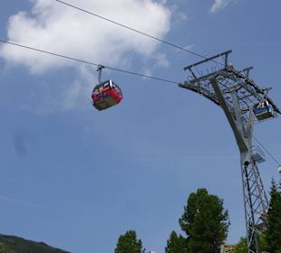 Blick auf die Hochzeigerbergbahn