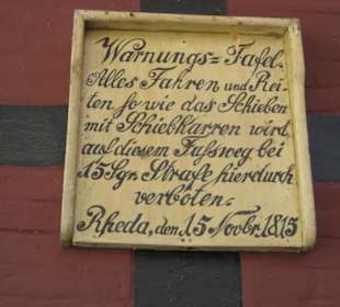 Schloss Rheda /  im Eingangsbereich