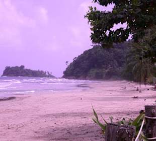 Blick vom Hotel zum Strand