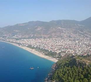 Blick von der Burg in Alanya