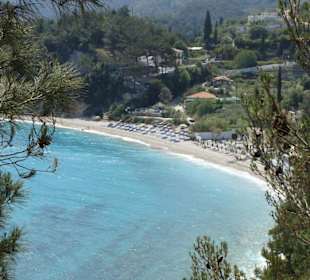 Blick auf Traumbucht nahe des Hotels Arion
