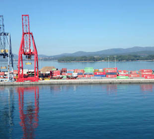 Teilansicht des Hafens