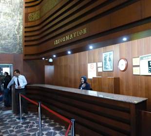 Rezeption, hier konnte man Tickets kaufen