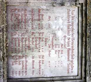 Tafel der Gefallenen
