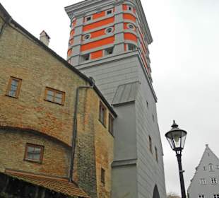 Links Wasserwerk / rechts Rotes Tor