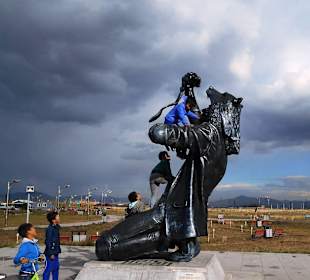 Schamanenskulptur im Nationalpark Ulaanbaatar