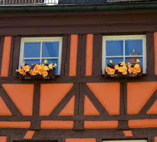 Dezenter Fachwerkbau