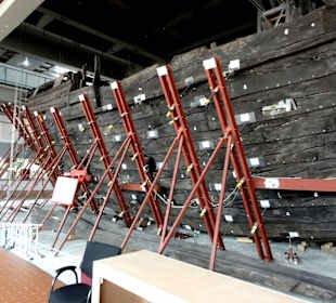 Die alte und restaurierte Hansekogge