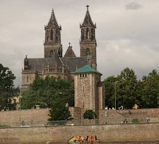 Blick zum Dom von Magdeburg