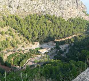 Ende der Passstrasse, sa Calobrs