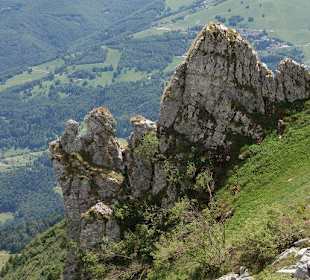 Blick in der Nähe der Malga Campo