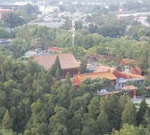 Widok z parku na świątynie po północnej stronie.