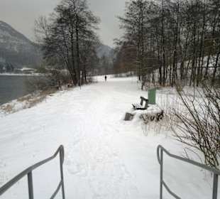 Winterpracht Wanderweg Brücken
