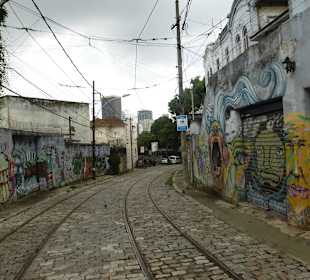 Hier soll ab Juli 15 die Straßenbahn wieder fahren