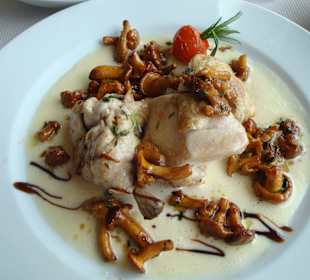 Poulardenbrust mit Pfifferlingen