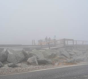 Nebel und Sturm am Gipfel