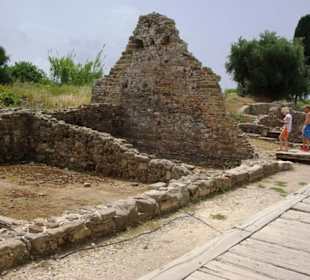 Häuser noch gut erkennbar