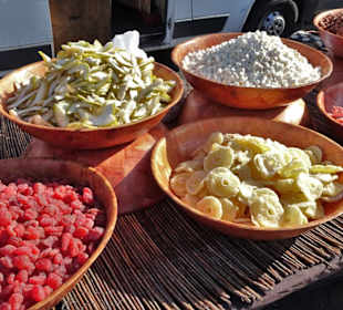 Impressionen vom Wochenmarkt Saint-Cyprien-Plage