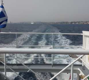 Die Überfahrt nach Marmaris vom Rhodos aus