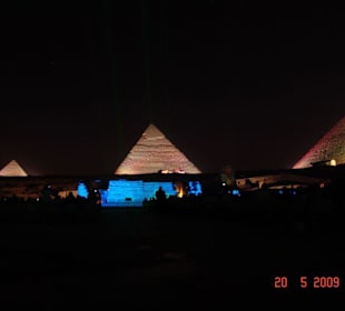 Licht- und Lasershow in Gizeh