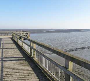 Auf dem Wattensteg Burhave