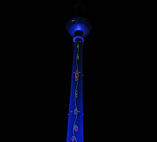 Berliner Fernsehturm - Laseranimation