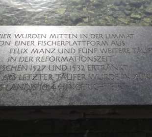 Täufer-Gedenkplatte