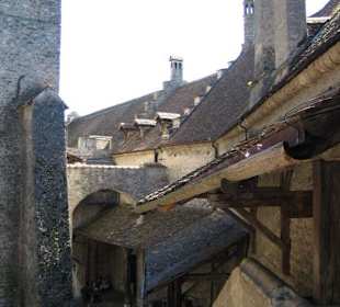 Walls of chateau de chillon