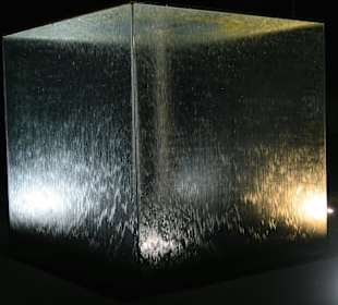 Wassersäule am Abend