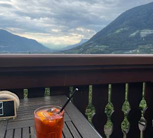 Schöner Platz auf der Terrasse